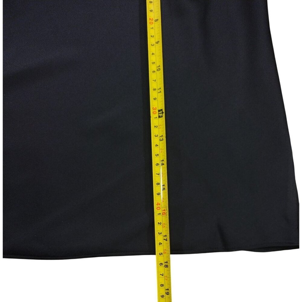The Drop Black Satin-Look Polyester Cowl Neck Camisole Adjustable Strap Size L - Picture 7 of 7